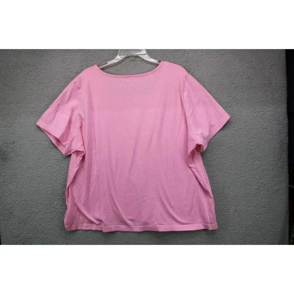 St. Johns Bay Pink Tee Shirt-Size 3XL - Picture 4 of 5